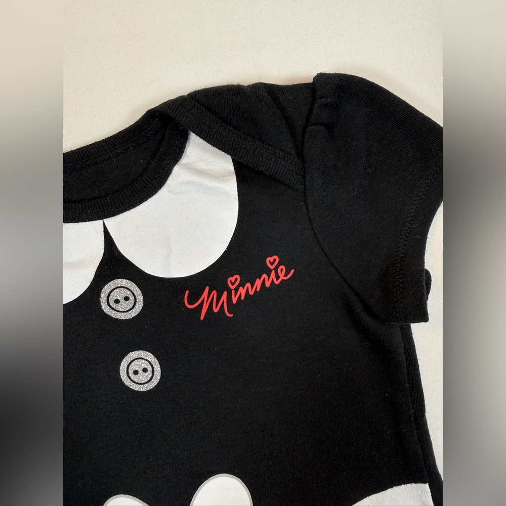 DISNEY BABY Girls’ Minnie Mouse Character One Piece Polka Dot‎ Bodysuit Size 24M - Picture 4 of 8